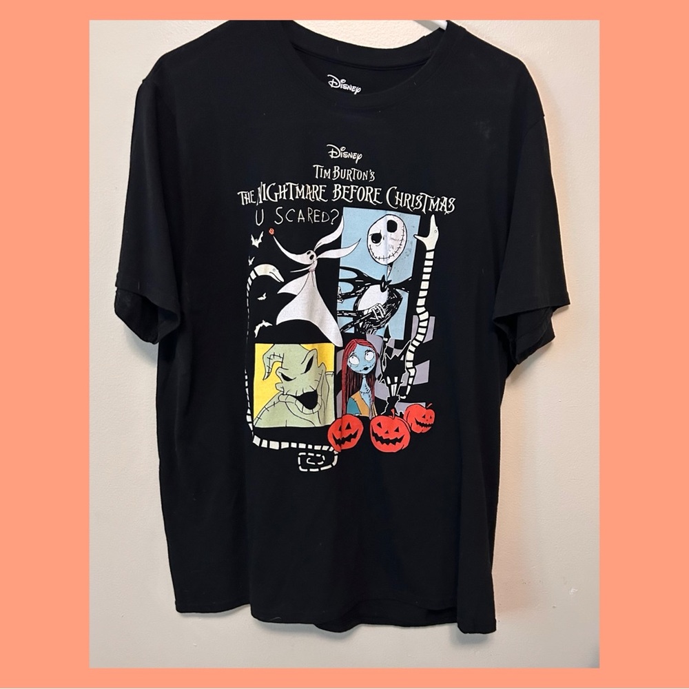 Disney Black Wonens T-Shirt - The Nightmare Before Christmas